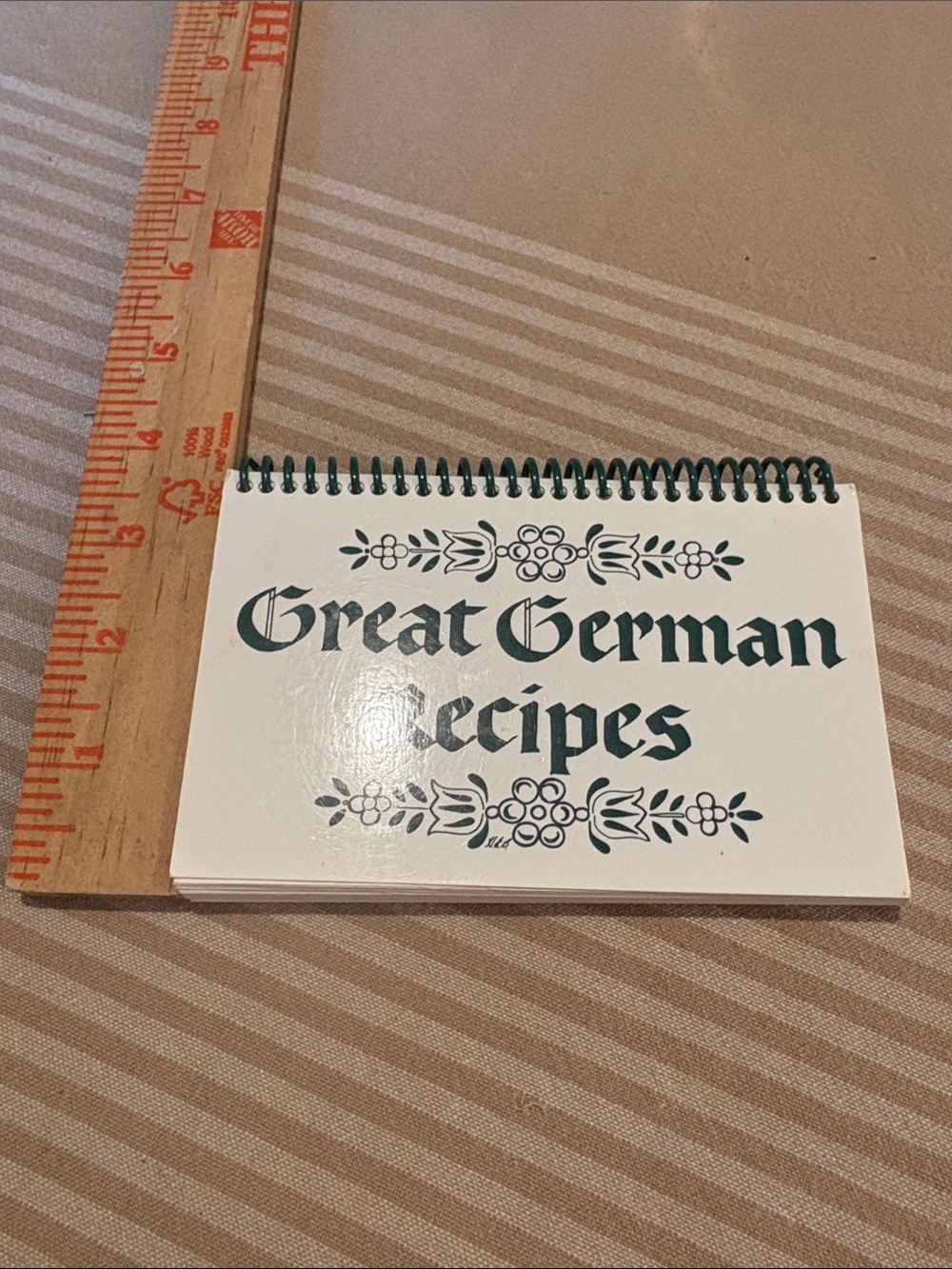 Great German Recipes Spiral Recipe Booklet - White/Green